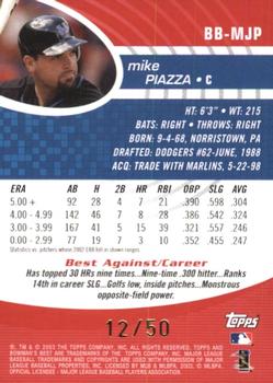 2003 Bowman's Best - Red #BB-MJP Mike Piazza Back