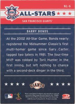 2003 Donruss - All-Stars #NL-6 Barry Bonds Back