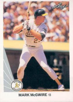 1990 Leaf #62 Mark McGwire Front