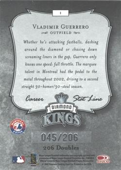 2003 Donruss - Stat Line Career #1 Vladimir Guerrero Back