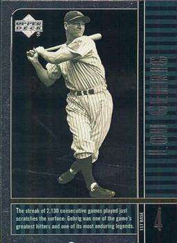 2000 Upper Deck Legends #86 Lou Gehrig Front
