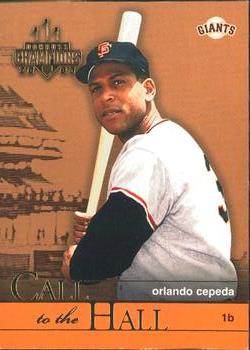 2003 Donruss Champions - Call to the Hall #CH-4 Orlando Cepeda Front