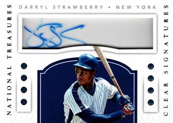 2016 Panini National Treasures - Clear Signatures #CS-DS Darryl Strawberry Front