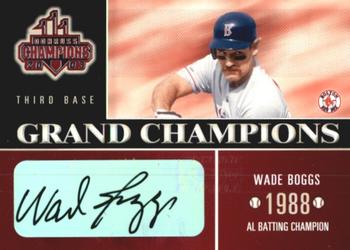 2003 Donruss Champions - Grand Champions Autographs #GC-23 Wade Boggs Front