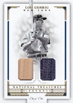 2016 Panini National Treasures - Legends Combos Gold #LC-LG Lou Gehrig Front