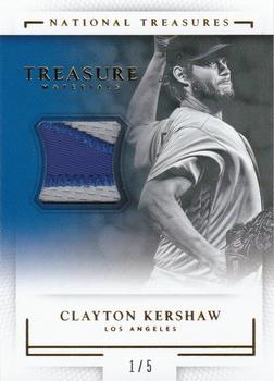 2016 Panini National Treasures - Treasure Materials Prime #TM-CK Clayton Kershaw Front