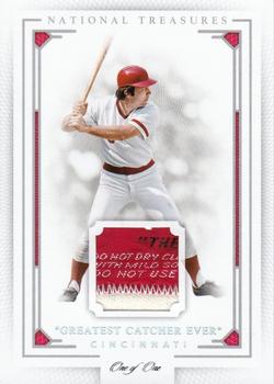 2016 Panini National Treasures - Prime Laundry Tags #93 Johnny Bench Front