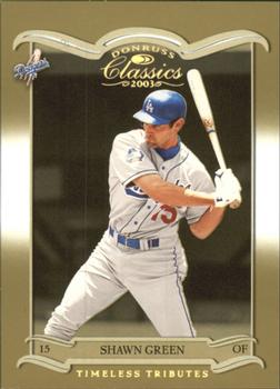 2003 Donruss Classics - Timeless Tributes #38 Shawn Green Front