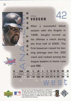 2000 Upper Deck Pros & Prospects #3 Mo Vaughn Back