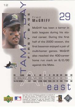2000 Upper Deck Pros & Prospects #12 Fred McGriff Back