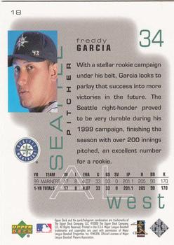 2000 Upper Deck Pros & Prospects #18 Freddy Garcia Back
