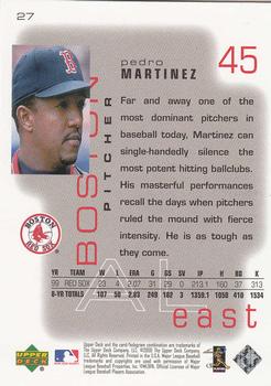 2000 Upper Deck Pros & Prospects #27 Pedro Martinez Back