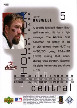 2000 Upper Deck Pros & Prospects #45 Jeff Bagwell Back