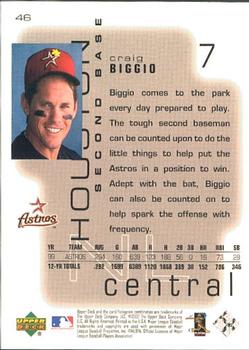 2000 Upper Deck Pros & Prospects #46 Craig Biggio Back