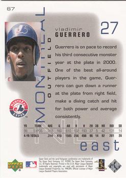 2000 Upper Deck Pros & Prospects #67 Vladimir Guerrero Back