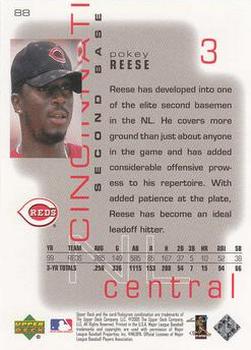 2000 Upper Deck Pros & Prospects #88 Pokey Reese Back