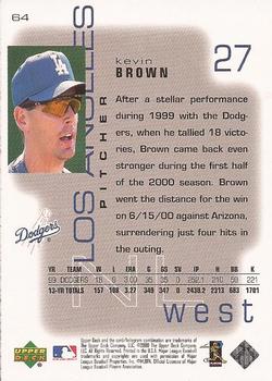 2000 Upper Deck Pros & Prospects #64 Kevin Brown Back