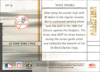 2003 Donruss Elite - All-Time Career Best #AT-9 Yogi Berra Back