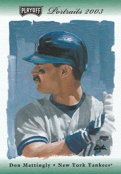 2003 Playoff Portraits - FanFest Green #89 Don Mattingly Front