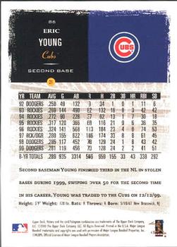 2000 Upper Deck Victory #86 Eric Young Back