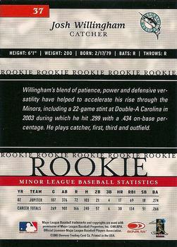 2003 Donruss/Leaf/Playoff (DLP) Rookies & Traded - 2003 Donruss Elite Extra Edition #37 Josh Willingham Back