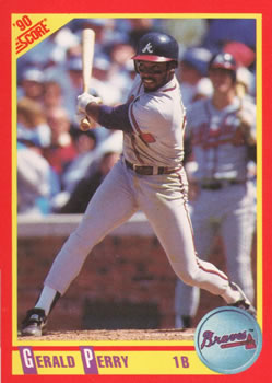 1990 Score #249 Gerald Perry Front