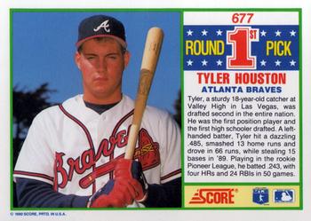 1990 Score #677 Tyler Houston Back
