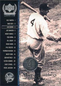2000 Upper Deck Yankees Legends #53 Lou Gehrig Front