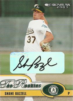 2003 Donruss/Leaf/Playoff (DLP) Rookies & Traded - 2003 Donruss Rookies & Traded Autographs #54 Shane Bazzell Front