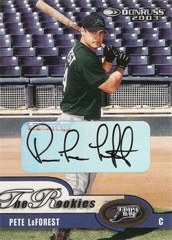2003 Donruss/Leaf/Playoff (DLP) Rookies & Traded - 2003 Donruss Rookies & Traded Autographs #60 Pete LaForest Front