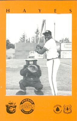 1985 Fresno Giants Smokey #11 Charlie Hayes Front