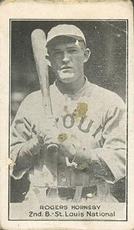 1921-23 National Caramel (E220) #NNO Rogers Hornsby Front