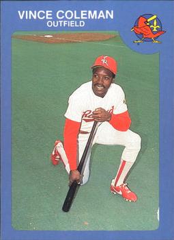 1985 Riley's Sports Gallery Louisville Redbirds #5 Vince Coleman Front