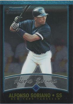 2001 Bowman Chrome #304 Alfonso Soriano Front