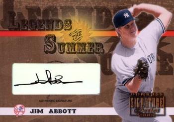 2003 Donruss Signature - Legends of Summer Autographs #LS-21 Jim Abbott Front
