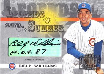 2003 Donruss Signature - Legends of Summer Autographs Century #LS-5 Billy Williams Front