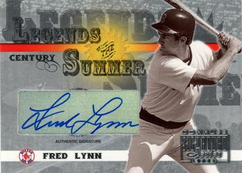 2003 Donruss Signature - Legends of Summer Autographs Century #LS-16 Fred Lynn Front