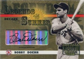 2003 Donruss Signature - Legends of Summer Autographs Decade #LS-8 Bobby Doerr Front