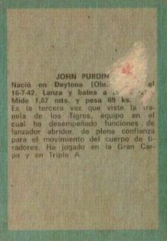 1970 Ovenca Venezuelan #32 John Purdin Back