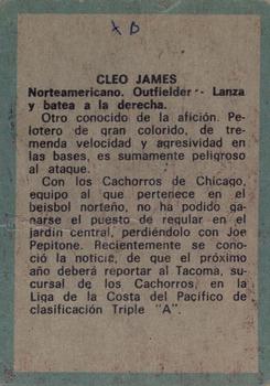 1970 Ovenca Venezuelan #79 Cleo James Back