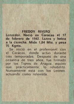 1970 Ovenca Venezuelan #146 Freddy Rivero Back
