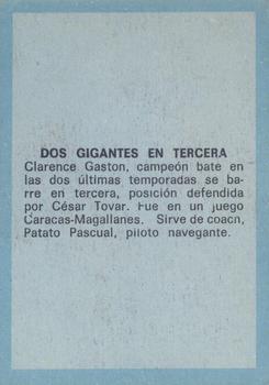 1970 Ovenca Venezuelan #243 Clarence Gaston / Cesar Tovar / Carlos Pascual Back