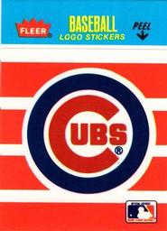 1986 Fleer Classic Miniatures - Logo Stickers (Stripes) #NNO Chicago Cubs Front