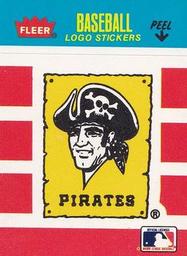 1986 Fleer Classic Miniatures - Logo Stickers (Stripes) #NNO Pittsburgh Pirates Front