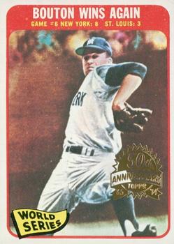 2014 Topps Heritage - 50th Anniversary Buybacks #137 World Series Game #6 - Bouton Wins Again Front