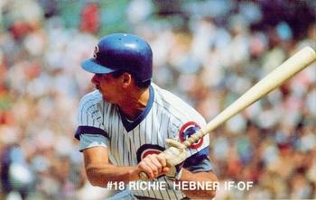 1984 7-Up Chicago Cubs #NNO Richie Hebner Front