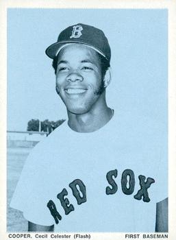 1974 Boston Red Sox Yearbook Cards #NNO Cecil Cooper Front