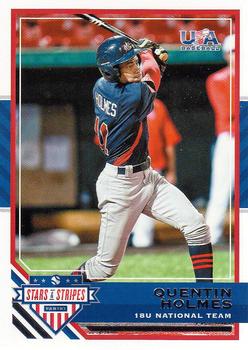 2017 Panini USA Baseball Stars & Stripes #32 Quentin Holmes Front