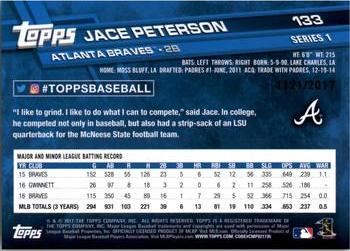 2017 Topps - Gold #133 Jace Peterson Back