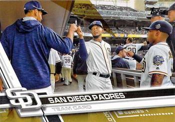2017 Topps - Gold #192 San Diego Padres Front